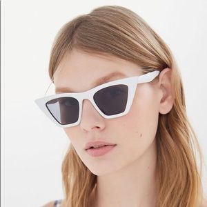 Urban outfitters white flat top sunglasses